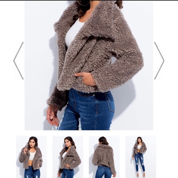 EUC Soft Faux Shearling Jacket Size Medium - Picture 2 of 6